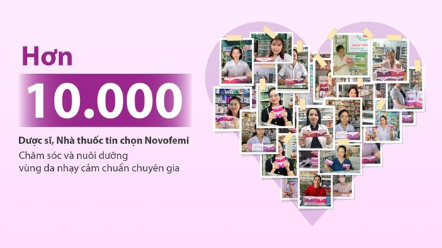Novofemi đã và đang đồng hành cùng hơn 10.000 dược sĩ và nhà thuốc