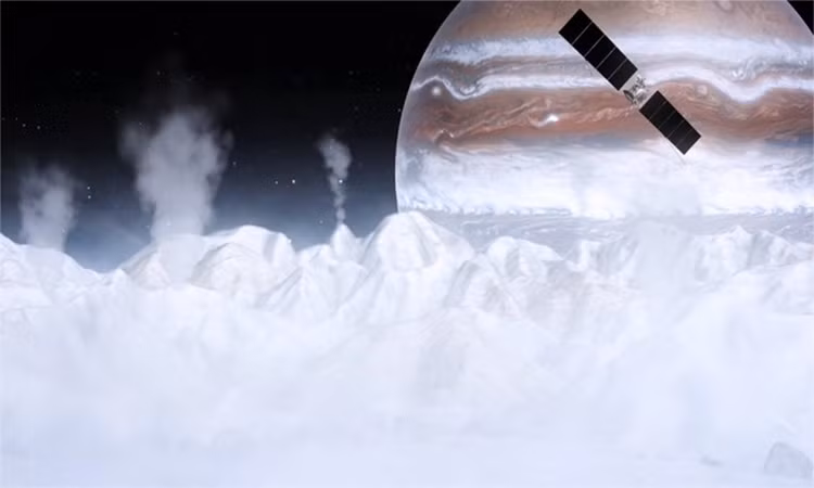 Đây là sứ mệnh do tàu thám hiểm Mặt trăng băng giá Juice thực hiện.