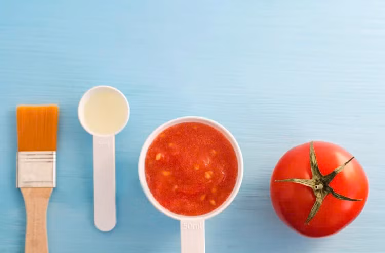 Học ngay công thức mặt nạ dưỡng da từ cà chua của HH Khánh Vân. Ảnh minh họa