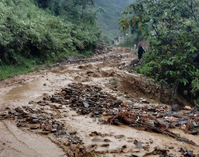 Mưa lớn gây thiệt hại nặng nề về người và tài sản tại huyện Bắc Hà, Lào Cai. Ảnh baonongnghiep