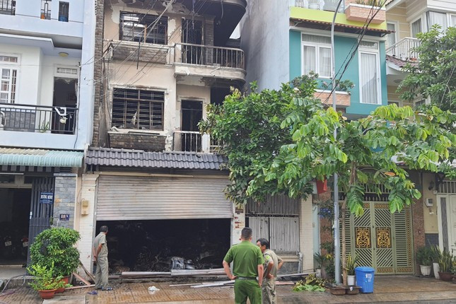 Căn nhà xảy ra hỏa hoạn. Ảnh baotienphong