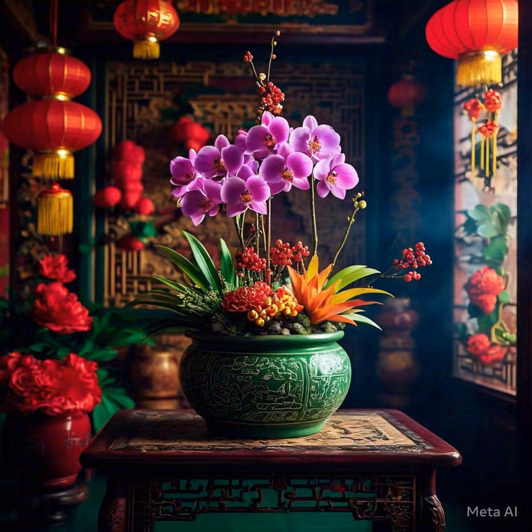 Cay canh dai phu quy ngay Tet, hoa to sang chanh-Hinh-4