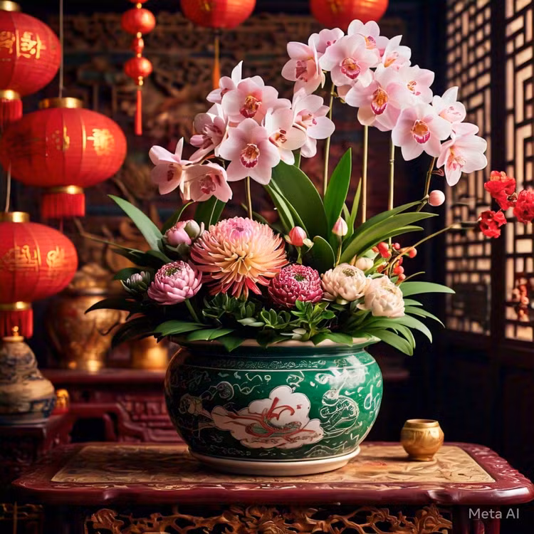 Cay canh dai phu quy ngay Tet, hoa to sang chanh-Hinh-12