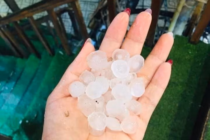 Những viên đá có đường kính 1-2 cm. Ảnh:Plo.vn