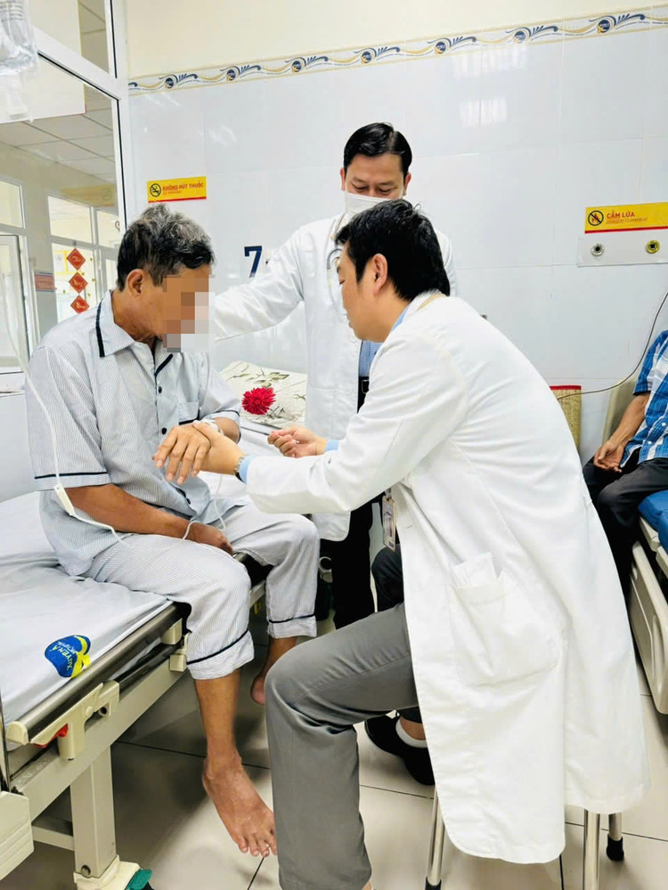 BN hồi phục tốt sau sử dụng thuốc rTPA và điều trị tích cực. Ảnh BVCC