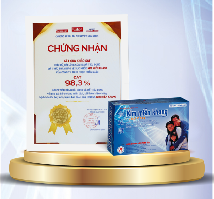 Giấy chứng nhận kết quả khảo sát từ Tạp chí Kinh tế Việt Nam