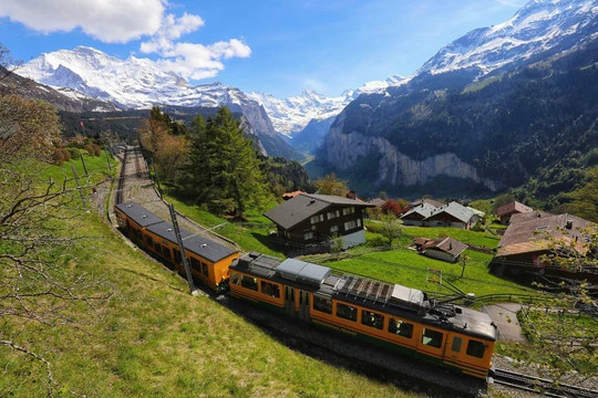 Muốn vào được bên trong ngôi làng Wengen, phương tiện công cộng duy nhất mà du khách có thể di chuyển đến đây là tàu. Người dân trong làng thì chủ yếu di chuyển, đi lại bằng xe đạp, xe kéo hoặc đi bộ.