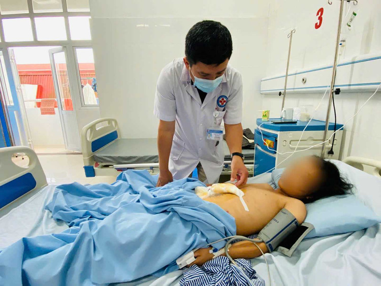 Hiện tại tình trạng của bệnh nhi đã dần ổn định, có tiến triển tốt. Ảnh BVCC