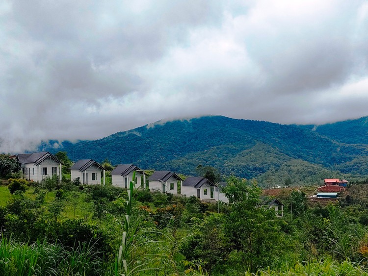 Dãy homestay được ông Triều xây dựng trái phép trên đất nông nghiệp.