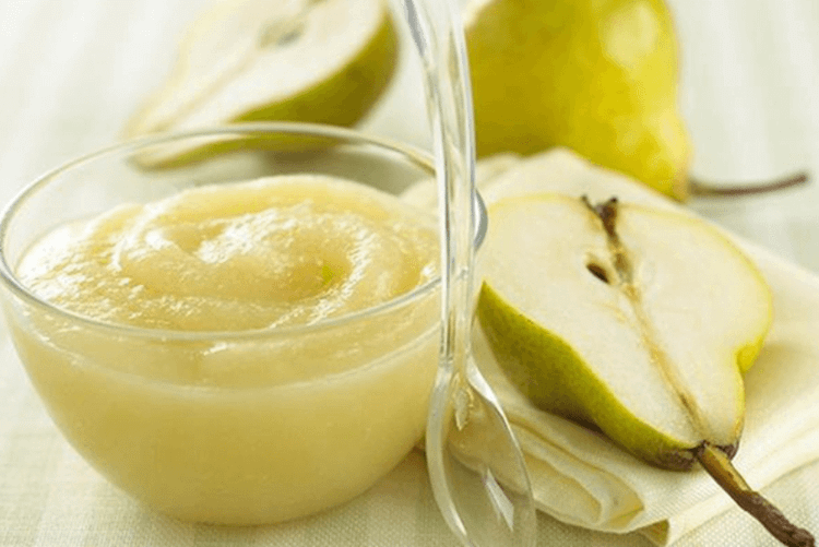 Sinh tố lê tốt cho trẻ ăn dặm. Ảnh Internet