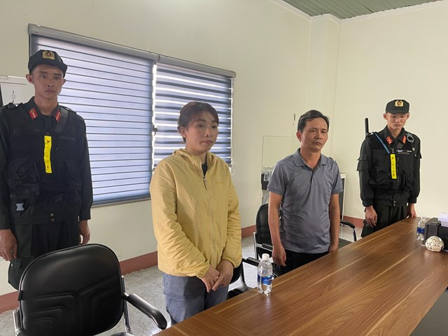 Đối tượng Mai Huỳnh Lệ Thu và Lại Phú Hợp.