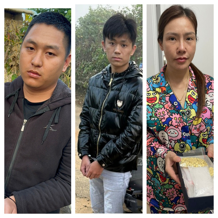 Các đối tượng bị bắt giữ trong đường dây mua bán, tàng trữ ma tuý