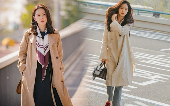 Thời trang mùa lạnh của các mỹ nhân Hàn không thể thiếu đi những chiếc áo trench coat. Ảnh minh họa