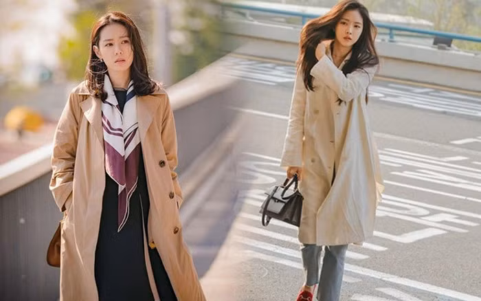 Thời trang mùa lạnh của các mỹ nhân Hàn không thể thiếu đi những chiếc áo trench coat. Ảnh minh họa
