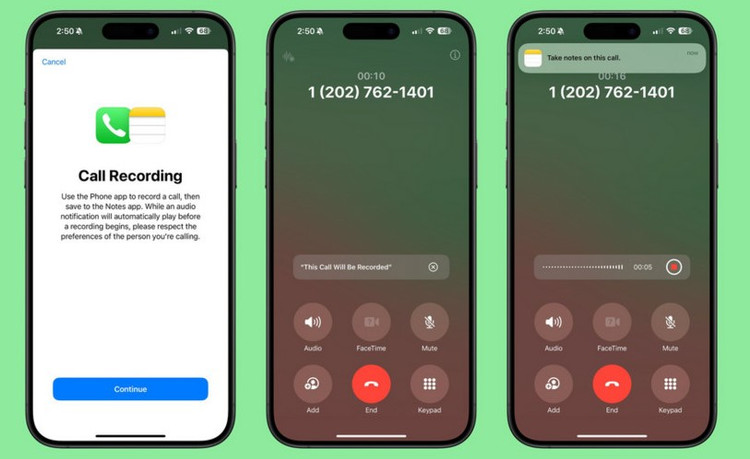 Tính năng ghi âm cuộc gọi chỉ hoạt động trên iPhone hỗ trợ Apple Intelligence. Ảnh Internet Tính năng ghi âm cuộc gọi chỉ hoạt động trên iPhone hỗ trợ Apple Intelligence. Ảnh Internet
