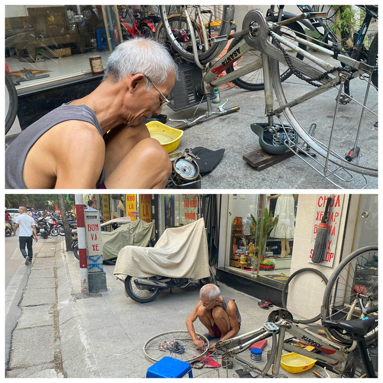 Ông Chiến sửa xe sống ở khu vực Đội Cấn cho biết, bình thường tuyến đường này vào giờ cao điểm đã tắc rồi, nhưng bây giờ cho ô tô thông 2 chiều càng tắc thêm.