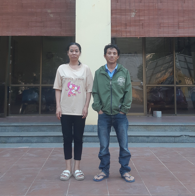 Vợ chồng chị Nguyễn Thị Ánh đã trả nửa tỷ đồng cho người chuyển nhầm. Ảnh suckhoevadoisong