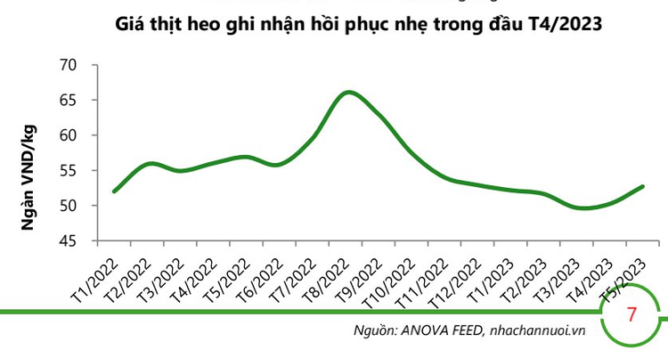 Giá thịt heo ghi nhận phục hồi nhẹ trong nửa đầu tháng 4 Giá thịt heo ghi nhận phục hồi nhẹ trong nửa đầu tháng 4