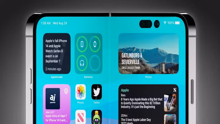 iPhone gập đầu tiên của Apple sẽ có màn hình tự phục hồi?. Ảnh minh họa