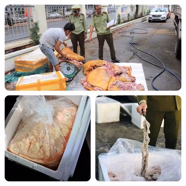 Lực lượng QLTT tỉnh Đắk Lắk phát hiện xử lý nhiều vụ việc mua bán, vận chuyển thực phẩm “bẩn”.