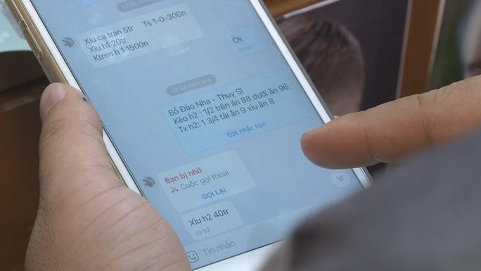 Các đối tượng giao dịch đánh bạc qua mạng xã hội