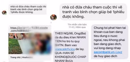 Cảnh giác lừa đảo qua lời mời bình chọn trên Facebook. Ảnh Công an Hà Nội