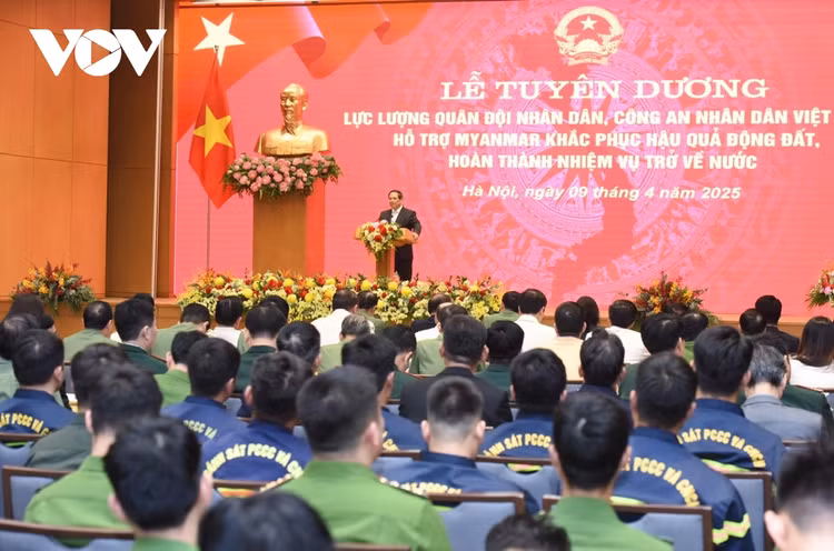 Thu tuong Pham Minh Chinh tuyen duong luc luong ho tro khac phuc dong dat tai Myanmar-Hinh-3