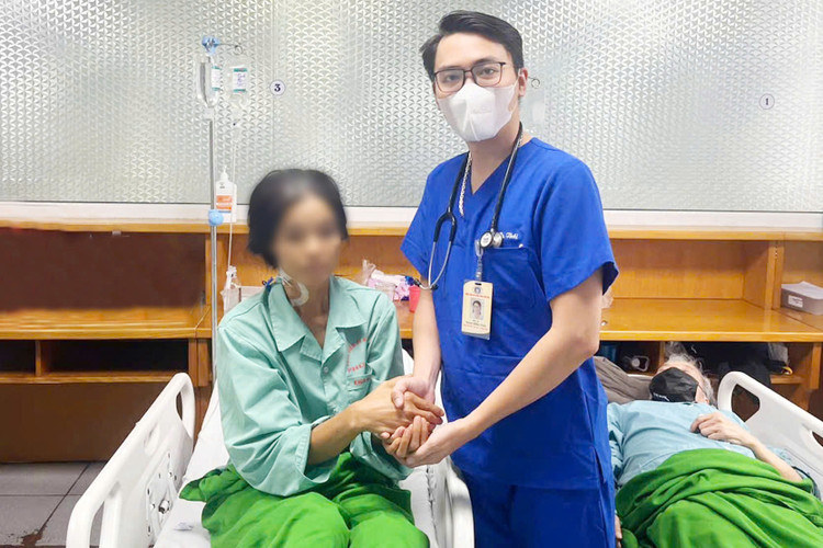 Người bệnh đã ổn định sau khi điều trị. Ảnh BVCC