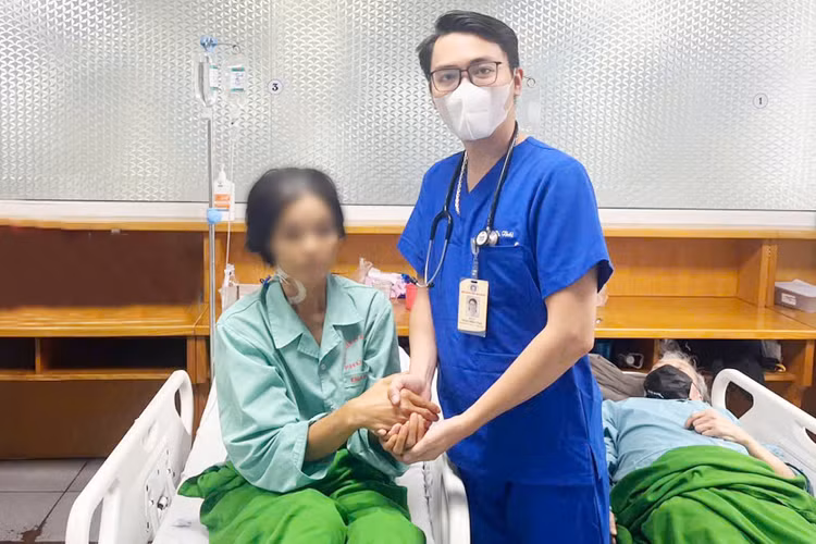 Người bệnh đã ổn định sau khi điều trị. Ảnh BVCC