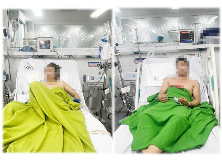 Bệnh nhân sau thời gian điều trị tích cực. Ảnh BVCC