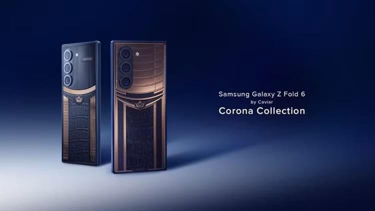 Caviar ra mắt bộ sưu tập Corona cho Galaxy Z Fold6. Ảnh Cellphone