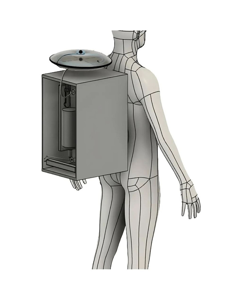 Mô hình hệ thống lọc nước tiểu trong đồ phi hành gia. Ảnh: Karen Morales. Mô hình hệ thống lọc nước tiểu trong đồ phi hành gia. Ảnh: Karen Morales.