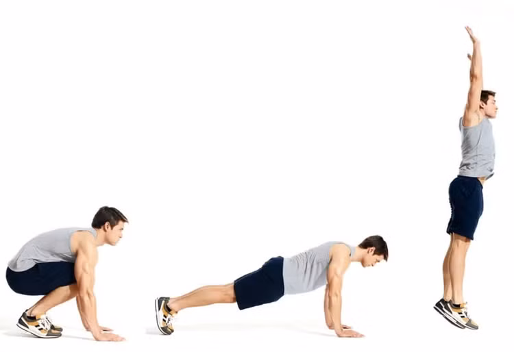 Động tác bật nhảy giúp đốt cháy mỡ thừa, giảm cân nhanh, nên tập hàng ngày. Ảnh minh họa