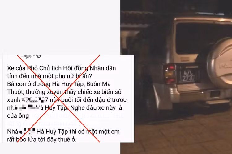 Thông tin gây hiểu lầm đăng tải trên mạng xã hội.