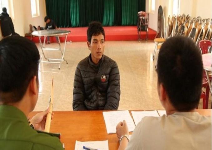 Đối tượng Y Năm Ksơr tại cơ quan công an.