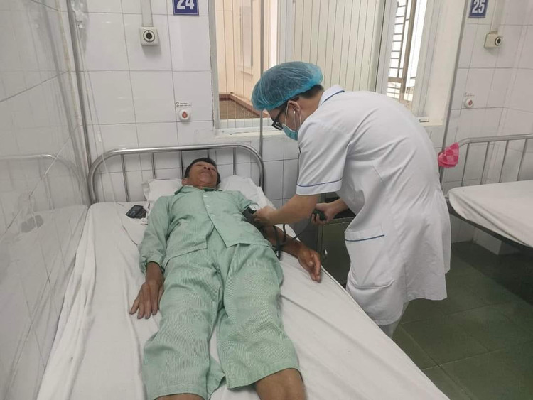 Sức khỏe của bệnh nhân T. đã ổn định.. Ảnh BVCC