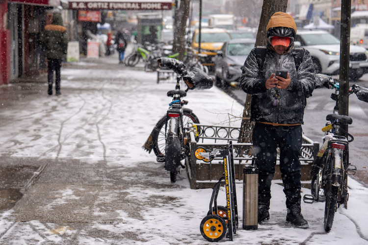 Thời tiết lạnh ở thành phố New York