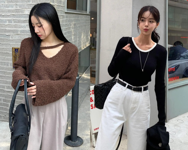 Những tông màu trầm như đen, nâu, xanh navy hay xám đậm còn tạo hiệu ứng vóc dáng nhỏ gọn, thanh thoát hơn. Ảnh minh họa