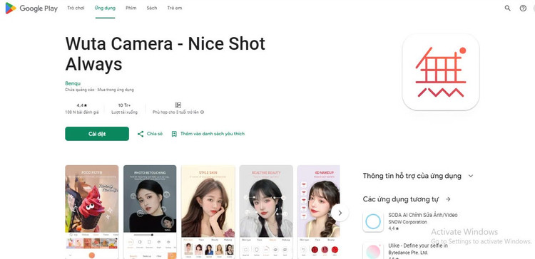 Ứng dụng độc hại thu về hơn 10 triệu lượt tải xuống từ Google Play. Ảnh chụp màn hình