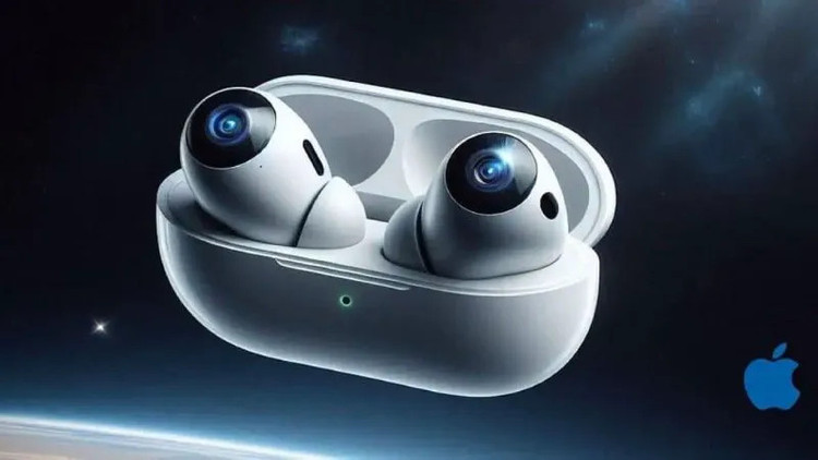 Airpods sẽ được tích hợp camera?. Ảnh Hoangha Airpods sẽ được tích hợp camera?. Ảnh Hoangha