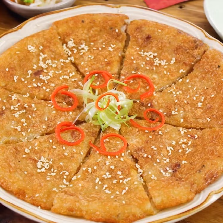 Bánh chưng chiên trứng hấp dẫn