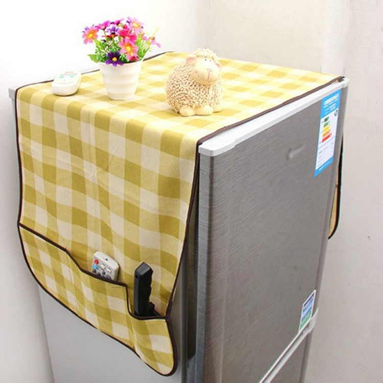 Tuyệt đối không đặt tấm vải phủ lên nóc tủ lạnh. Ảnh minh họa