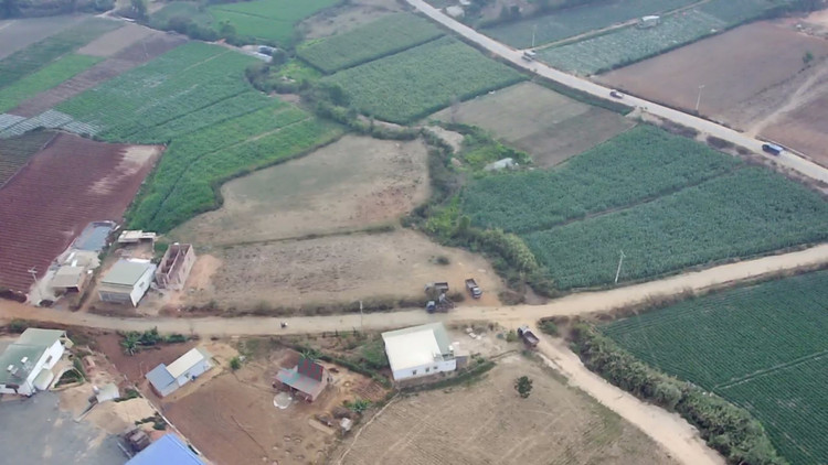 Đoàn xe tải ben chở đất đồng loạt dừng hoạt động sau khi PV phản ánh đến chính quyền địa phương.