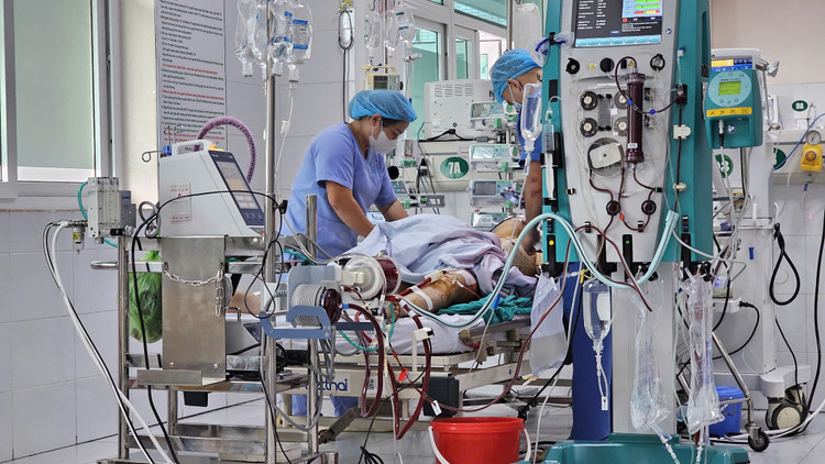 Bệnh nhân được cấp cứu kịp thời. Ảnh: BVCC.