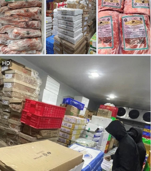 Cơ quan công an phát hiện kho chứa hơn 2 tấn chân gà, các loại thịt đông lạnh không nguồn gốc.