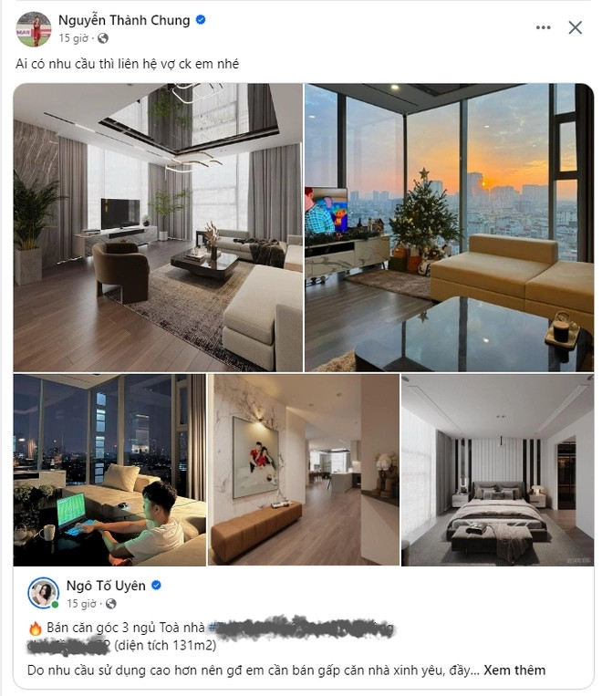 Can canh can ho hon 10 ty vo chong Thanh Chung rao ban gap