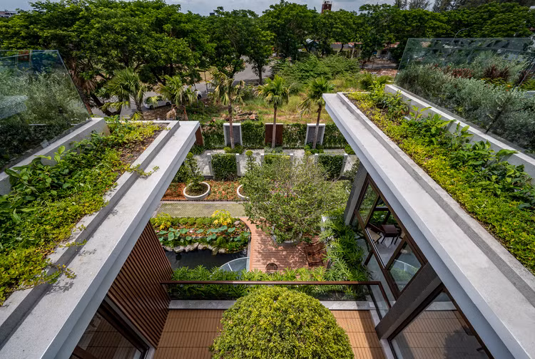 Phu xanh mai bang vuon cay, biet thu Can Tho mat ruoi quanh nam-Hinh-9