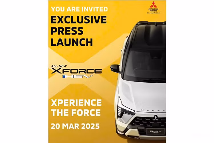 Mitsubishi Xforce HEV 2025 lo dien, gia ban khoang 523 trieu dong