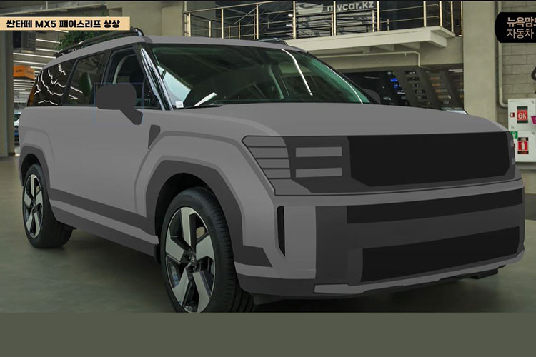 Hyundai SantaFe 2026 lo dien mao nang cap day 