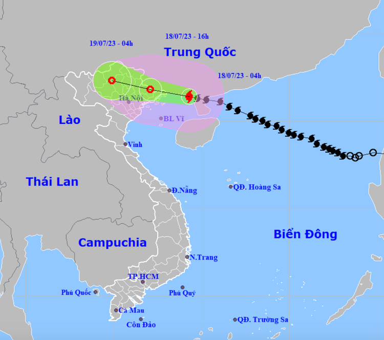 Bão số 1 cách Móng Cái khoảng 120km, gió giật cấp 13 Bao so 1 cach Mong Cai khoang 120km, gio giat cap 13